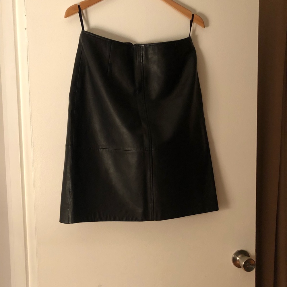 Liz Claiborne Black leather skirt